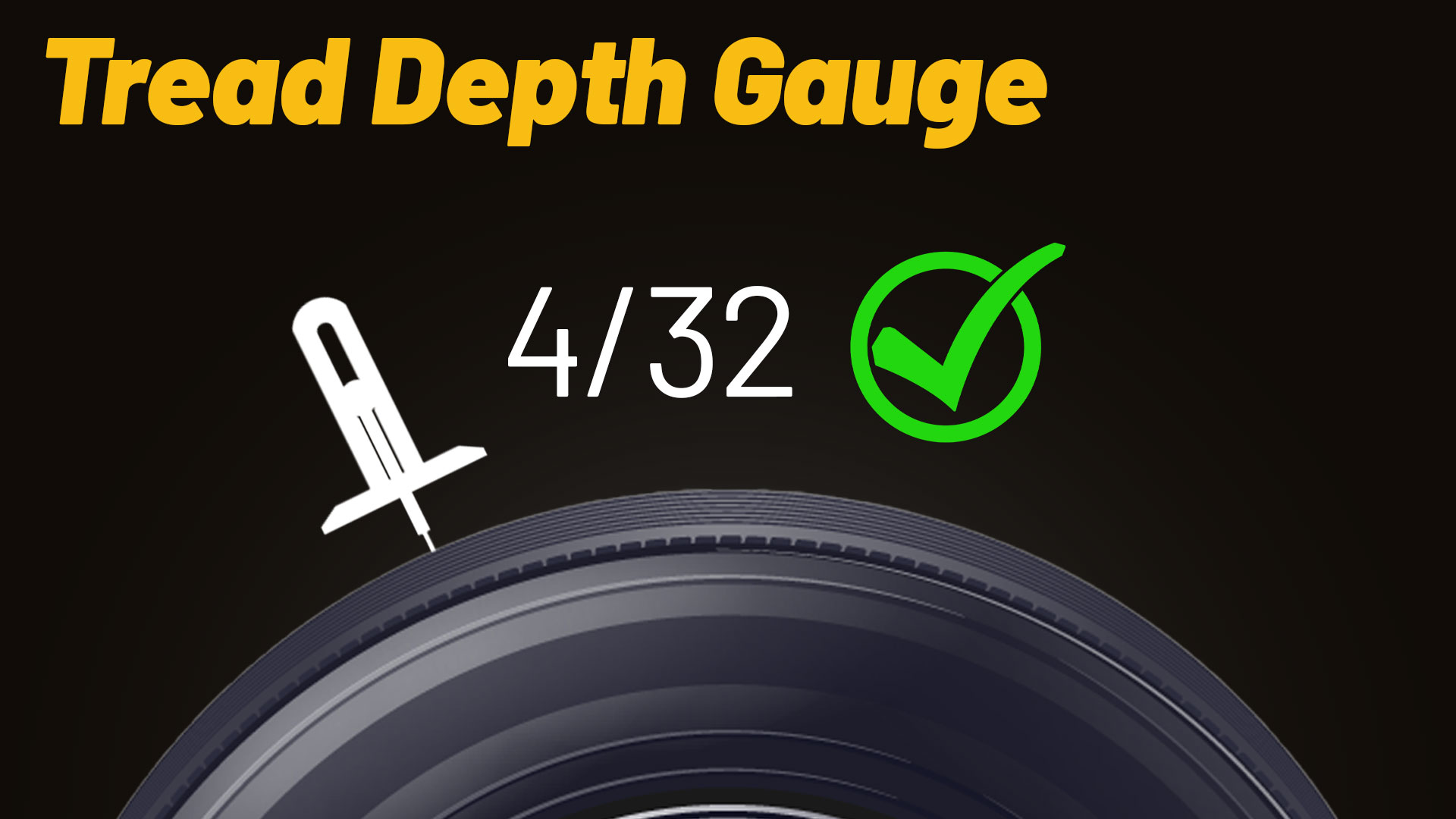 How to measure tread depth with a depth gauge