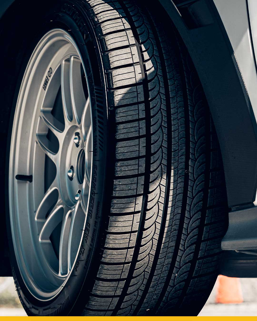 close up shot of tread ramani all season tire