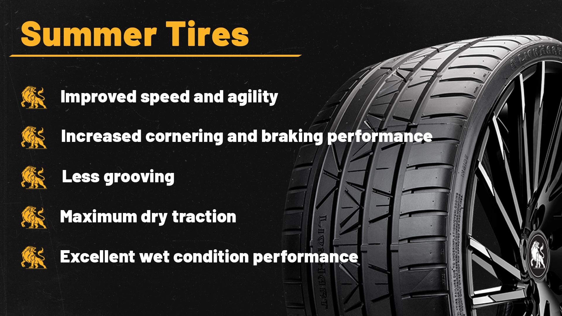 summer tires graphic